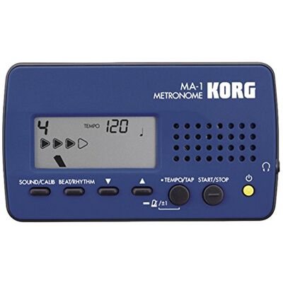 Korg MA-1, digitální metronom, černá/modrá Korg MA-1, digitální metronom, černá/modrá