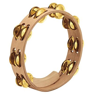 Meinl Percussion Artisan Wood Tambourine 2-reihiges Tamburin Durchmesser 10 Zoll Ahorn / Messing, Natur (AE-MTA2B) Meinl Percussion Artisan Wood Tambourine 2-reihiges Tamburin Durchmesser 10 Zoll Ahorn / Messing, Natur (AE-MTA2B)