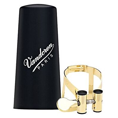 VANDOREN LC51GP M/O Bb Clarinet Ligature with Plastic Cap, zlatá VANDOREN LC51GP M/O Bb Clarinet Ligature with Plastic Cap, zlatá