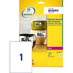 Avery Etiketa odolná proti povětrnostním vlivům 99,1 x 42,3 mm 20 listů 12 etiket na list Avery Etiketa odolná proti povětrnostním vlivům 99,1 x 42,3 mm 20 listů 12 etiket na list