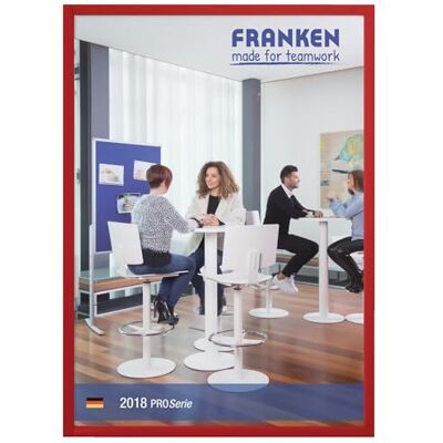 Franken Dokumentenhalter Frame It X-tra!Line, DIN A4, selbstklebend, rot, ITSA4S 01 Franken Dokumentenhalter Frame It X-tra!Line, DIN A4, selbstklebend, rot, ITSA4S 01