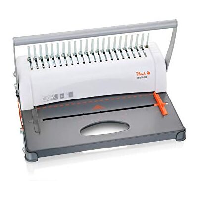 Peach PB200-30 Plastový vázací stroj Star Binder Pro DIN A4 Vítěz ceny / výkonu * váže 350 listů max. 38 mm páteř 12 listů vysekávací kapacity včetně 15dílné startovací sady Peach PB200-30 Plastový vázací stroj Star Binder Pro DIN A4 Vítěz ceny / výkonu * váže 350 listů max. 38 mm páteř 12 listů vysekávací kapacity včetně 15dílné startovací sady