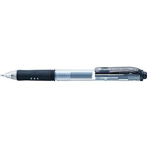 Pentel K157-A Hybrid Gel Grip Gel-Tintenroller mit Druckmechanik, 0,7 mm Kugeldurchmesser = 0,35 mm Strichstärke, 12 Stück, schwarz Pentel K157-A Hybrid Gel Grip Gel-Tintenroller mit Druckmechanik, 0,7 mm Kugeldurchmesser = 0,35 mm Strichstärke, 12 Stück, schwarz