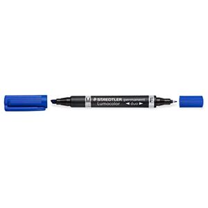 Staedtler 348-3 Lumocolor permanentní dvoušpičatý značkovač, 10 kusů, modré Staedtler 348-3 Lumocolor permanentní dvoušpičatý značkovač, 10 kusů, modré