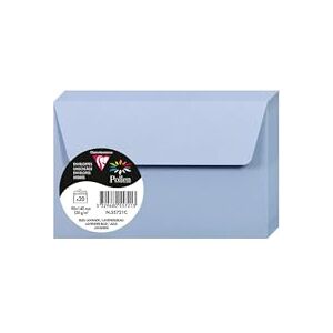 Clairefontaine 55721C balení 20 obálek pyl, 90 x 140 mm, 120 g, ideální pro pozvánky a korespondenci, levandulově modrá, 1 balení Clairefontaine 55721C balení 20 obálek pyl, 90 x 140 mm, 120 g, ideální pro pozvánky a korespondenci, levandulově modrá, 1 balení