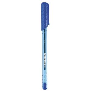 Kores K1: Modré kuličkové pero, 0,7 mm Fine Point Biro s inkoustem odolným proti otírání pro tekuté psaní, trojúhelníkový ergonomický tvar, školní a kancelářská ramena, balení 12 ks Kores K1: Modré kuličkové pero, 0,7 mm Fine Point Biro s inkoustem odolným proti otírání pro tekuté psaní, trojúhelníkový ergonomický tvar, školní a kancelářská ramena, balení 12 ks