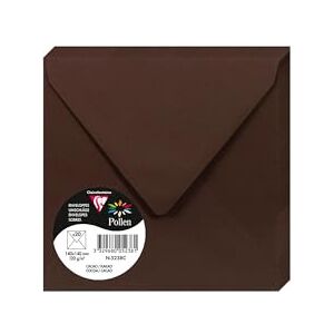 Clairefontaine 5238C – balení 20 obálek na pyl, 14 × 14 cm, 120 g, ideální pro vaše pozvánky a korespondenci, kakaová barva, 1 balení Clairefontaine 5238C – balení 20 obálek na pyl, 14 × 14 cm, 120 g, ideální pro vaše pozvánky a korespondenci, kakaová barva, 1 balení