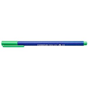 Staedtler 323-550 fixy Triplus barva trojhranný dřík v kartonovém pouzdře, omyvatelné, cca 1 mm, 10 kusů, světle zelená Staedtler 323-550 fixy Triplus barva trojhranný dřík v kartonovém pouzdře, omyvatelné, cca 1 mm, 10 kusů, světle zelená