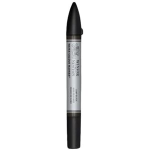 Winsor & Newton 0201337 akvarelové zvýrazňovače – 2 hroty, štětec a jemný hrot, stálý na světle, vysoce pigmentované akvarelové barvy pro kaligrafii, kresby – černá lampa Winsor & Newton 0201337 akvarelové zvýrazňovače – 2 hroty, štětec a jemný hrot, stálý na světle, vysoce pigmentované akvarelové barvy pro kaligrafii, kresby – černá lampa