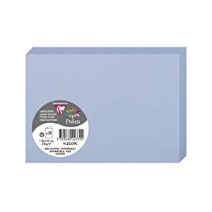 Clairefontaine 22339C balení s 25 dvojitými kartami pyl, 210 g, ve formátu C6, 110 x 155 mm, levandulově modrá Clairefontaine 22339C balení s 25 dvojitými kartami pyl, 210 g, ve formátu C6, 110 x 155 mm, levandulově modrá
