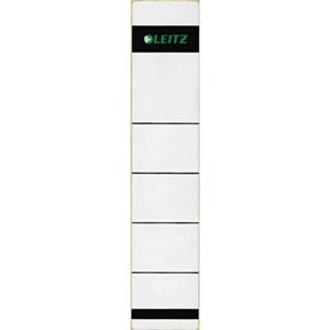 Leitz Rückenschild selbstklebend für Standard- und Hartpappe-Ordner, 100 Stück, 50 mm Rückenbreite, Kurzes und schmales Format, 39 x 192 mm, Papier, grau, 16431085 Leitz Rückenschild selbstklebend für Standard- und Hartpappe-Ordner, 100 Stück, 50 mm Rückenbreite, Kurzes und schmales Format, 39 x 192 mm, Papier, grau, 16431085