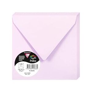 Clairefontaine 5868C balení 20 obálek pylů, 140 x 140 mm, 120 g, ideální pro pozvánky a korespondenci, šeříky, 1 balení Clairefontaine 5868C balení 20 obálek pylů, 140 x 140 mm, 120 g, ideální pro pozvánky a korespondenci, šeříky, 1 balení
