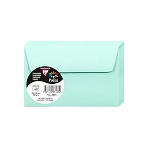 Clairefontaine 55331C balení s 20 obálkami pyl 9 x 14 cm, 120 g, samolepicí, ideální pro pozvánky a korespondenci, prémiový hladký papír, nefritově zelený, 1 balení Clairefontaine 55331C balení s 20 obálkami pyl 9 x 14 cm, 120 g, samolepicí, ideální pro pozvánky a korespondenci, prémiový hladký papír, nefritově zelený, 1 balení