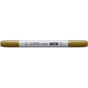 Copic Ciao Marker Typ Y 28, Lionet Gold, univerzální zvýrazňovač rozvržení, se středně širokou a štětcovou špičkou Copic Ciao Marker Typ Y 28, Lionet Gold, univerzální zvýrazňovač rozvržení, se středně širokou a štětcovou špičkou