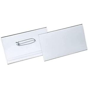Durable Namensschild mit Nadel, 40 x 75 mm, 100 Stück Durable Namensschild mit Nadel, 40 x 75 mm, 100 Stück