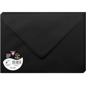 Clairefontaine 5832C balení s 20 obálkami pylového formátu C5 16,2 x 22,9 cm, 120 g, podšívka, ideální pro pozvánky a korespondenci, prémiový hladký papír, černý, 1 balení Clairefontaine 5832C balení s 20 obálkami pylového formátu C5 16,2 x 22,9 cm, 120 g, podšívka, ideální pro pozvánky a korespondenci, prémiový hladký papír, černý, 1 balení