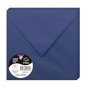 Clairefontaine 5793C balení s 20 obálkami pyl, formát 165 x 165 mm, 120 g, ideální pro pozvánky a korespondenci, královská modrá, 1 balení Clairefontaine 5793C balení s 20 obálkami pyl, formát 165 x 165 mm, 120 g, ideální pro pozvánky a korespondenci, královská modrá, 1 balení