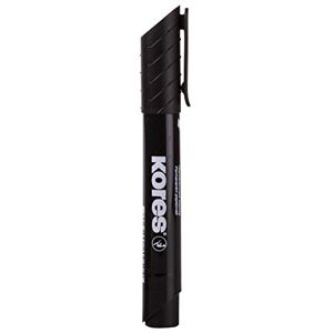 Kores K-Marker XP2: Schwarze Permanent Marker Stifte, Keilspitze mit wasserfester und geruchsfreier Tinte, für alle Oberflächen, 12 Stk Packung Kores K-Marker XP2: Schwarze Permanent Marker Stifte, Keilspitze mit wasserfester und geruchsfreier Tinte, für alle Oberflächen, 12 Stk Packung