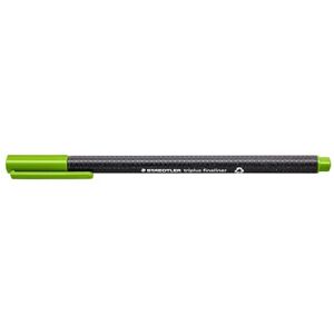 Staedtler triplus Fineliner 334, trojhranný, super jemný, kovově zasazený hrot, cca 0,3 mm, z 97% recyklátu, Made in Germany, kartonový obal s 10 kusy, barva žlutozelená, 334-51 Staedtler triplus Fineliner 334, trojhranný, super jemný, kovově zasazený hrot, cca 0,3 mm, z 97% recyklátu, Made in Germany, kartonový obal s 10 kusy, barva žlutozelená, 334-51