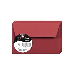 Clairefontaine 5881C balení s 20 obálkami pyl 90 x 140 mm, 120 g, ideální pro pozvánky a korespondenci, Bordeaux, 1 balení Clairefontaine 5881C balení s 20 obálkami pyl 90 x 140 mm, 120 g, ideální pro pozvánky a korespondenci, Bordeaux, 1 balení