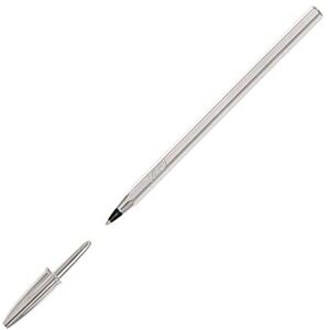 BIC Cristal Shine kuličkové pero stříbrné, černé barvy na psaní, 1,0 mm hrot (0,4 mm šířka čáry), šestihranná stopka, 20 kusů BIC Cristal Shine kuličkové pero stříbrné, černé barvy na psaní, 1,0 mm hrot (0,4 mm šířka čáry), šestihranná stopka, 20 kusů
