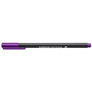 Staedtler triplus Fineliner 334, trojhranný, super jemný, kovově zasazený hrot, cca 0,3 mm, z 97% recyklátu, Made in Germany, kartonový obal s 10 kusy, barva fialová, 334-6 Staedtler triplus Fineliner 334, trojhranný, super jemný, kovově zasazený hrot, cca 0,3 mm, z 97% recyklátu, Made in Germany, kartonový obal s 10 kusy, barva fialová, 334-6