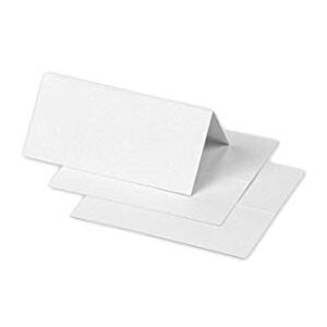 Clairefontaine 75016C Packung mit 25 Tischaufsteller Pollen, 85x80 mm, gefaltet, Weiß Clairefontaine 75016C Packung mit 25 Tischaufsteller Pollen, 85x80 mm, gefaltet, Weiß