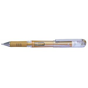Pentel K230-XO hybridní gelové metalické Grip DX kuličkové pero s pigmentovaným inkoustem, balení po 12 kusech, zlaté Pentel K230-XO hybridní gelové metalické Grip DX kuličkové pero s pigmentovaným inkoustem, balení po 12 kusech, zlaté