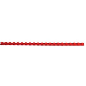 GBC 4028214 Binderücken Plastik, A4, 21 Ringe, 8 mm, 45 Blatt, 100 Stück, rot GBC 4028214 Binderücken Plastik, A4, 21 Ringe, 8 mm, 45 Blatt, 100 Stück, rot