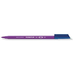 Staedtler 326–6 fixy Noris Club, cca 1,0 mm, omyvatelné, 10 kusů v kartonovém pouzdře, fialová Staedtler 326–6 fixy Noris Club, cca 1,0 mm, omyvatelné, 10 kusů v kartonovém pouzdře, fialová