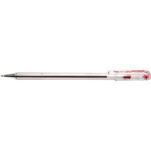 Pentel BK77-B Kugelschreiber, Metallspitze, 0,7 mm, rot, 12 Stück Pentel BK77-B Kugelschreiber, Metallspitze, 0,7 mm, rot, 12 Stück