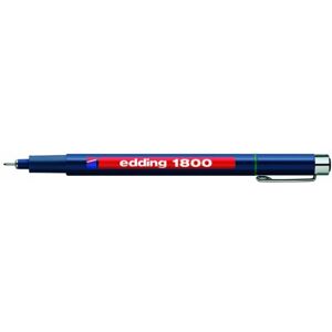 Edding 1800 Präzisionsfeinschreiber grün 10 Stifte Linienbreite 0,25 mm Fineliner zum präzisen Schreiben und Skizzieren feine, metallgefasste Spitze Lineal- und schablonengeeignet Edding 1800 Präzisionsfeinschreiber grün 10 Stifte Linienbreite 0,25 mm Fineliner zum präzisen Schreiben und Skizzieren feine, metallgefasste Spitze Lineal- und schablonengeeignet