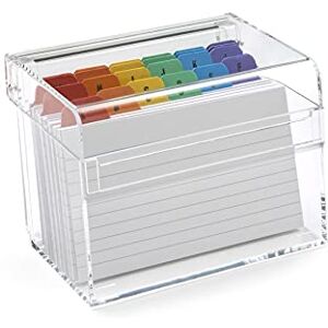 OSCO Krabice na spisy z čirého akrylu, 5 x 3 palce OSCO Krabice na spisy z čirého akrylu, 5 x 3 palce