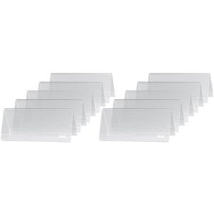 Sigel TA138 stolní stojánek tvar střechy balení 10 ks pro 9,5 x 4,2 cm, jmenovky na stůl pro oboustrannou prezentaci, vč. 10 zásuvných karet Sigel TA138 stolní stojánek tvar střechy balení 10 ks pro 9,5 x 4,2 cm, jmenovky na stůl pro oboustrannou prezentaci, vč. 10 zásuvných karet