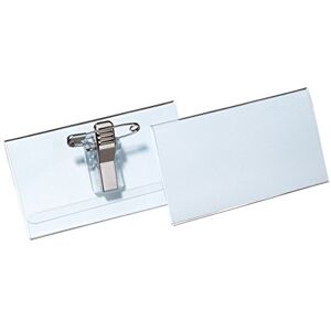Durable Jmenovka Economy s kombinovanou svorkou 40 x 75 mm 50 kusů, 814119 Durable Jmenovka Economy s kombinovanou svorkou 40 x 75 mm 50 kusů, 814119