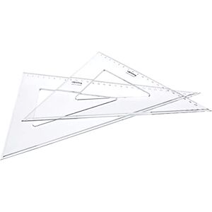 Rotring S0237870 trojúhelník, sada 2 ks, 30 cm, čiré Rotring S0237870 trojúhelník, sada 2 ks, 30 cm, čiré