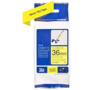 Brother Originální P-touch Flexi-páska TZE-FX661 36 mm, černá na žluté (mimo jiné pro P-touch P3600, P9600, P9700PC, P9800PCN) pro označení kabelů a trubek, laminované Brother Originální P-touch Flexi-páska TZE-FX661 36 mm, černá na žluté (mimo jiné pro P-touch P3600, P9600, P9700PC, P9800PCN) pro označení kabelů a trubek, laminované
