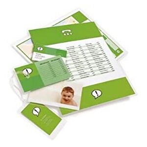 GBC Sada laminovacích fólií různých velikostí (A4, 12,7 × 17,8 cm, 10,2 × 15,2 cm) 125 mic, robustní laminovací kapsy v balení po 30 kusech, lesklé, průhledné, ideální do kanceláře a školy, ED23125 GBC Sada laminovacích fólií různých velikostí (A4, 12,7 × 17,8 cm, 10,2 × 15,2 cm) 125 mic, robustní laminovací kapsy v balení po 30 kusech, lesklé, průhledné, ideální do kanceláře a školy, ED23125