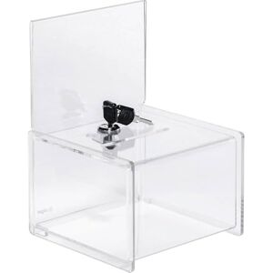 Sigel VA151 uzamykatelný zásobník / Losbox, z kvalitního a mimořádně stabilního akrylu, 15 x 15 x 21,2 cm, se zásuvnou tabulí pro A6 na šířku Sigel VA151 uzamykatelný zásobník / Losbox, z kvalitního a mimořádně stabilního akrylu, 15 x 15 x 21,2 cm, se zásuvnou tabulí pro A6 na šířku