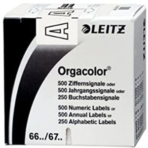 Leitz 66101000 Orgacolor Buchstabensignal A, 250 Stück, weiss Leitz 66101000 Orgacolor Buchstabensignal A, 250 Stück, weiss
