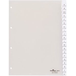 Durable Rejstřík A4 s obvařenými tabulkami, 20dílný, 1 kus, transparentní, 682319 Durable Rejstřík A4 s obvařenými tabulkami, 20dílný, 1 kus, transparentní, 682319