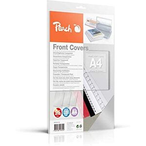 Peach PB100-15 průhledné titulní listy průhledné, 0,18 mm, A4, 25 listů, bezbarvé Peach PB100-15 průhledné titulní listy průhledné, 0,18 mm, A4, 25 listů, bezbarvé