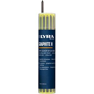 LYRA L4499111 DRY sada náhradních náplní naplněná 12 kusy truhlářské grafitové náplně v H LYRA L4499111 DRY sada náhradních náplní naplněná 12 kusy truhlářské grafitové náplně v H