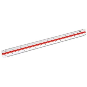 Wedo 5255002 Trojhranný metr (Inženýr DIN, z plastu, 30 cm, měřítko 1: 2.5, 1:5, 1:10, 1: 20, 1: 50, 1: 100) bílé Wedo 5255002 Trojhranný metr (Inženýr DIN, z plastu, 30 cm, měřítko 1: 2.5, 1:5, 1:10, 1: 20, 1: 50, 1: 100) bílé