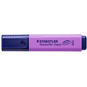 Staedtler Zvýrazňovač Textsurfer classic, fialový, velký zásobník inkoustu, dlouhý výkon a životnost, sušení během sekundy, klínový hrot 1–5 mm, 10 zvýrazňovačů, 364-6 Staedtler Zvýrazňovač Textsurfer classic, fialový, velký zásobník inkoustu, dlouhý výkon a životnost, sušení během sekundy, klínový hrot 1–5 mm, 10 zvýrazňovačů, 364-6