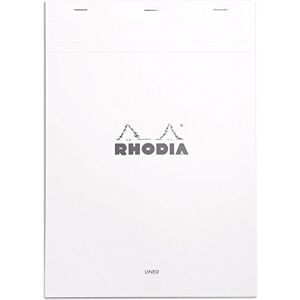 Rhodia 18601C Poznámkový blok / poznámkový blok sešitý dotPad č. 18 DIN A4 21 x 29,7 cm, 80 listů linkovaný 80 g, oddělitelný a mikroperforovaný, s kartonovým hřbetem, bílý, 1 kus Rhodia 18601C Poznámkový blok / poznámkový blok sešitý dotPad č. 18 DIN A4 21 x 29,7 cm, 80 listů linkovaný 80 g, oddělitelný a mikroperforovaný, s kartonovým hřbetem, bílý, 1 kus