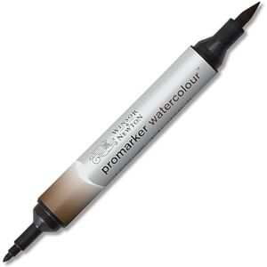 Winsor & Newton 0201076 Akvarelový popisovač – 2 hroty, štětec a jemná špička, stálobarevný, vysoce pigmentované akvarelové barvy pro kaligrafii, výkresy – Umbra vypalovaná Winsor & Newton 0201076 Akvarelový popisovač – 2 hroty, štětec a jemná špička, stálobarevný, vysoce pigmentované akvarelové barvy pro kaligrafii, výkresy – Umbra vypalovaná