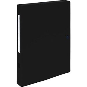 Exacompta 54631E Box na sešity OPAK pro DIN A4 se štítkem na hřbetu oboustranně 40 mm široký ze silného plastu Archivbox box na sešity Sběratelské desky ideální do školy a kanceláře černé Exacompta 54631E Box na sešity OPAK pro DIN A4 se štítkem na hřbetu oboustranně 40 mm široký ze silného plastu Archivbox box na sešity Sběratelské desky ideální do školy a kanceláře černé