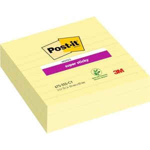 Post-it Poznámkové bločky ve velkém formátu, žluté, linkované 3 bloky, 101 mm x 101 mm, 70 listů na blok extra silně lepicí poznámkový blok pro seznamy úkolů a vzpomínky Post-it Poznámkové bločky ve velkém formátu, žluté, linkované 3 bloky, 101 mm x 101 mm, 70 listů na blok extra silně lepicí poznámkový blok pro seznamy úkolů a vzpomínky