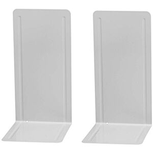 Wedo 1021237 bookend (vyrobený z kovu, vysoké provedení s výztužnými drážkami, 14 x 12 x 24 cm) 2 kusy, světle šedá Wedo 1021237 bookend (vyrobený z kovu, vysoké provedení s výztužnými drážkami, 14 x 12 x 24 cm) 2 kusy, světle šedá